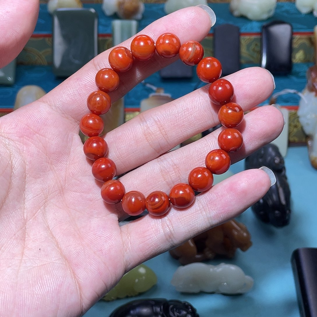 南红玛瑙未镶嵌手串