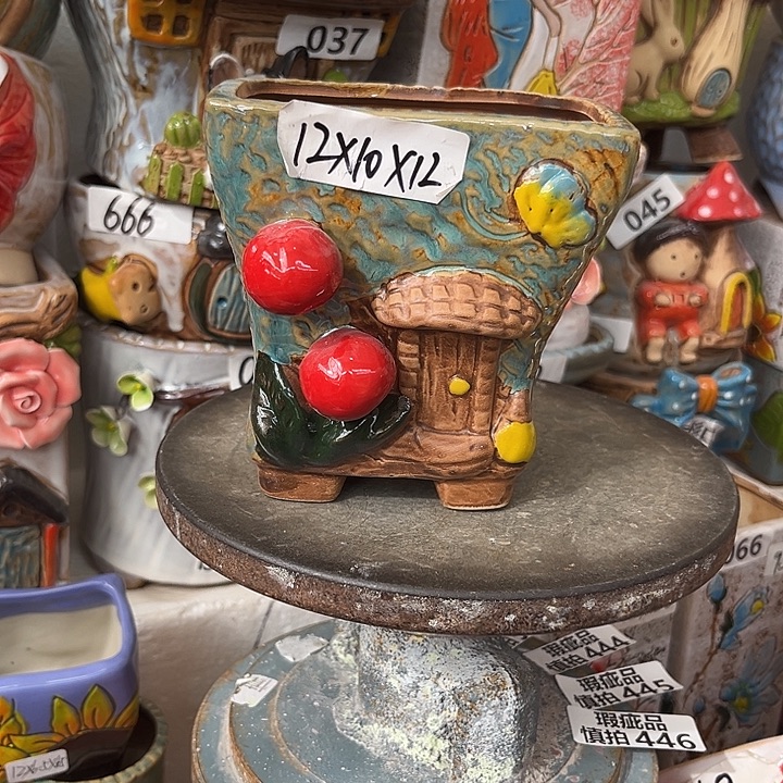 粗陶材质多肉花盆