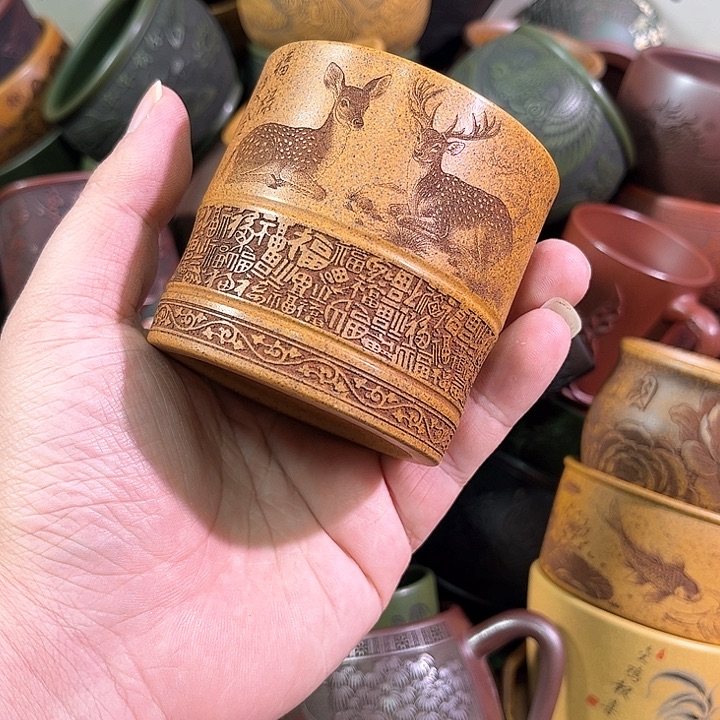 茶杯紫砂全手工紫砂主人杯