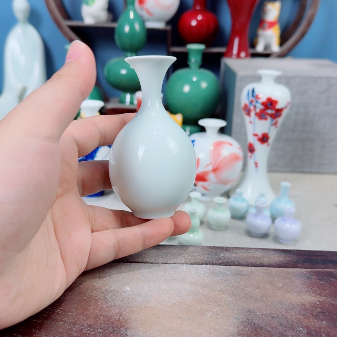 陶瓷手工小花器摆件
