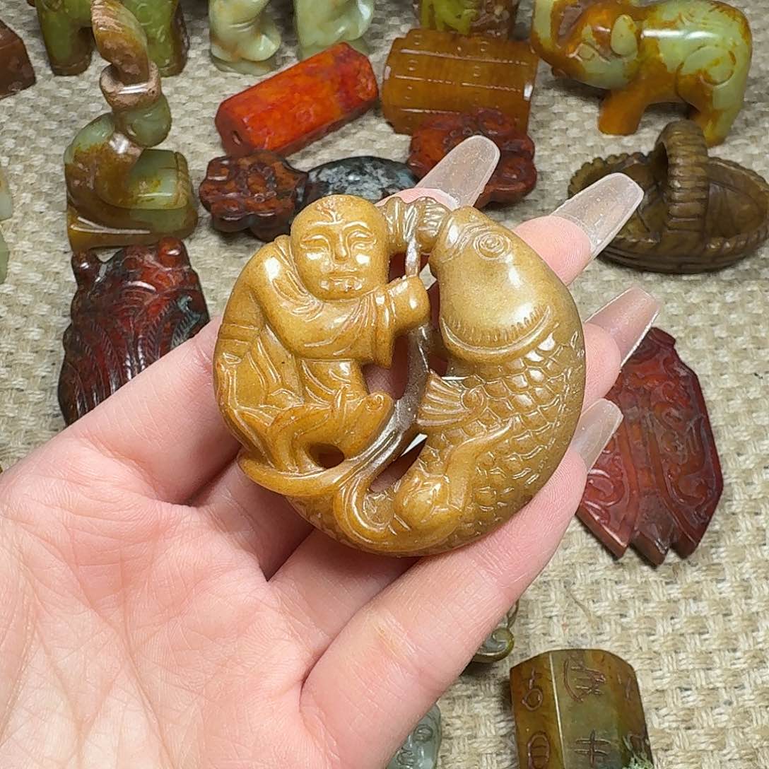 白玉菩提吊坠挂件