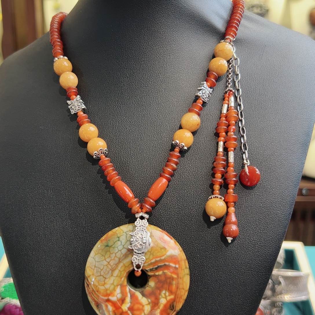 玛瑙/玉髓项链未镶嵌项链