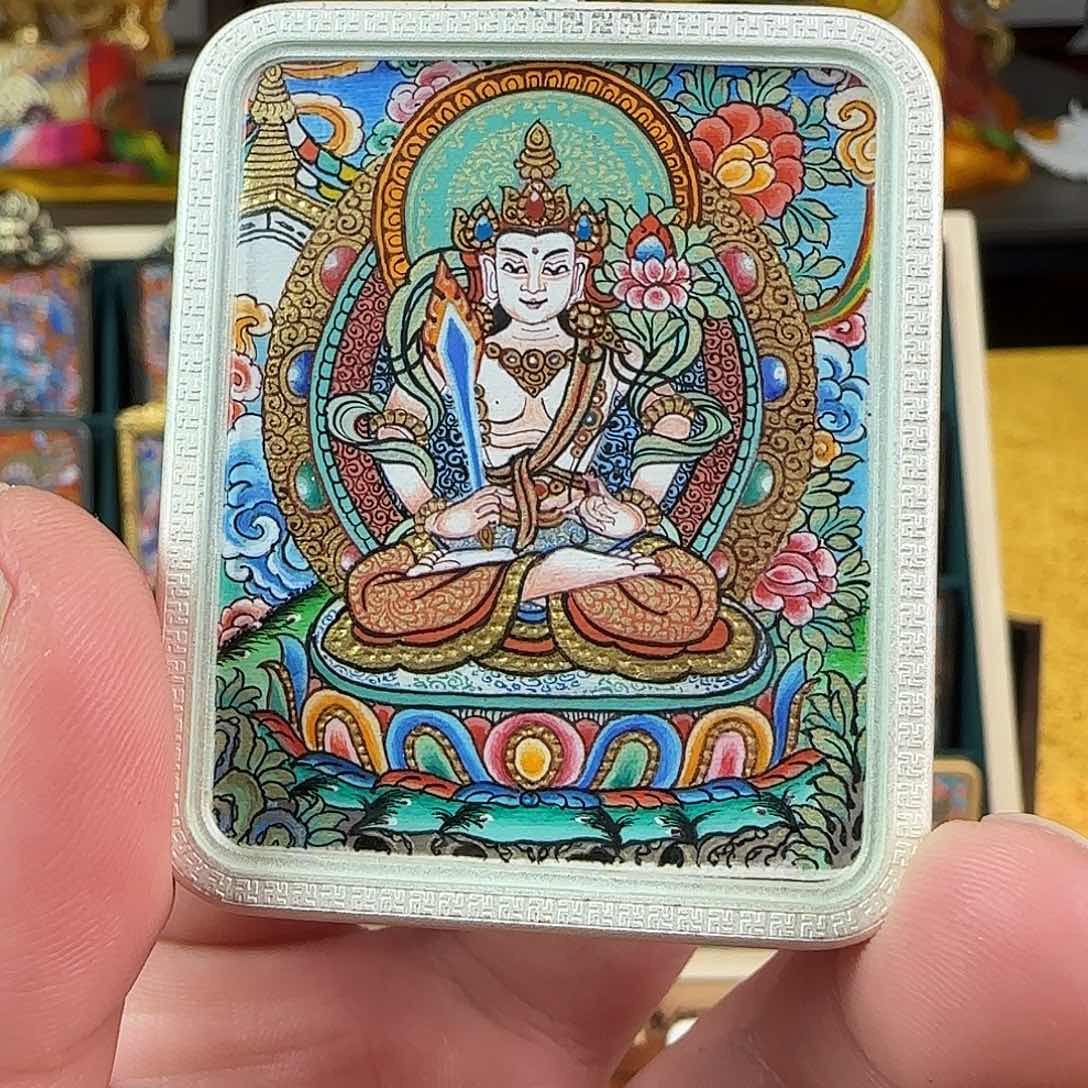 吊坠张*涛虚空唐卡，热贡纯手绘！