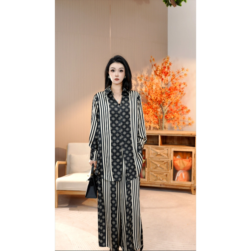 春款上新【白桦】时尚上档次洋气高档上衣裤子套装-9993#