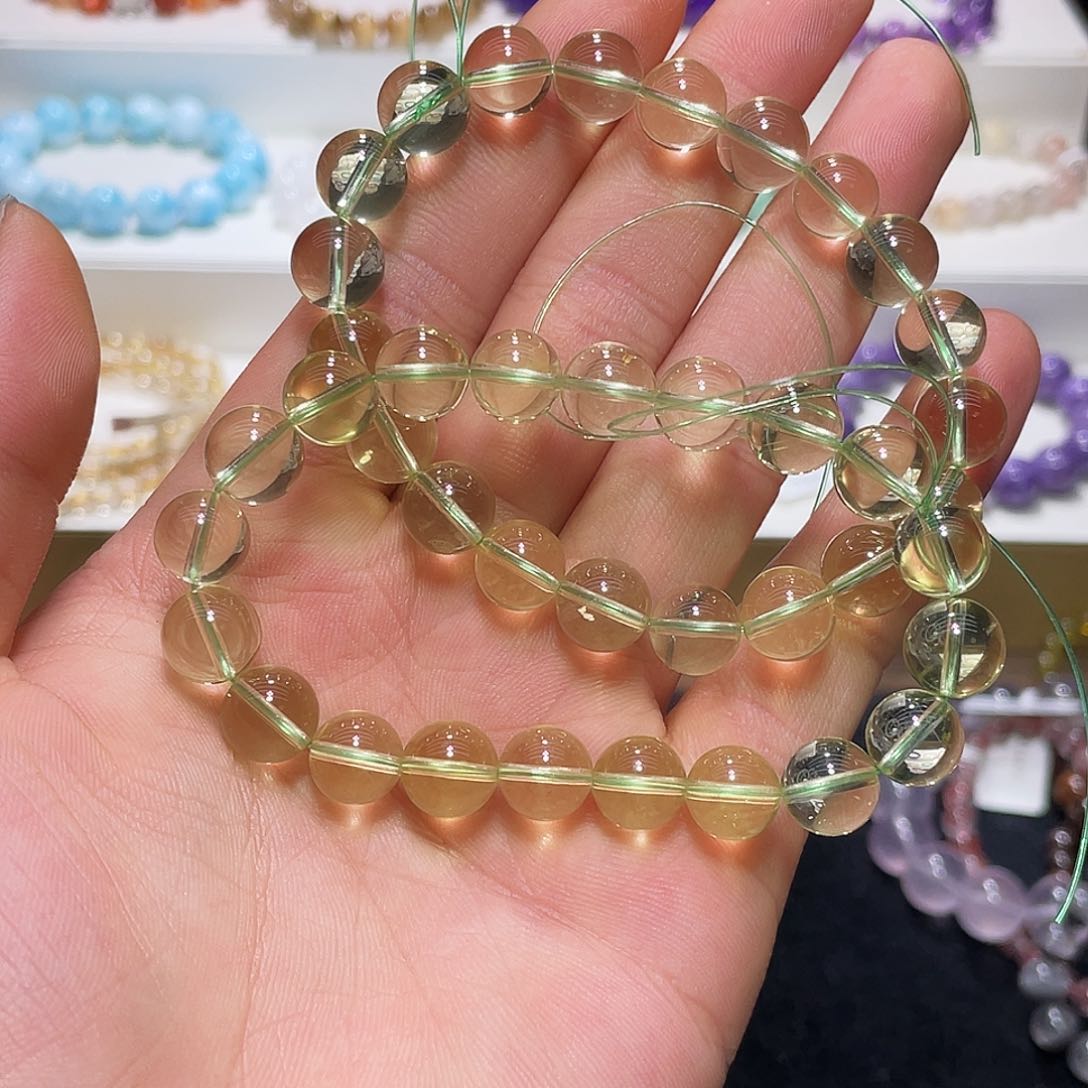 水晶手链未镶嵌绿水晶9.7多样子任发其一