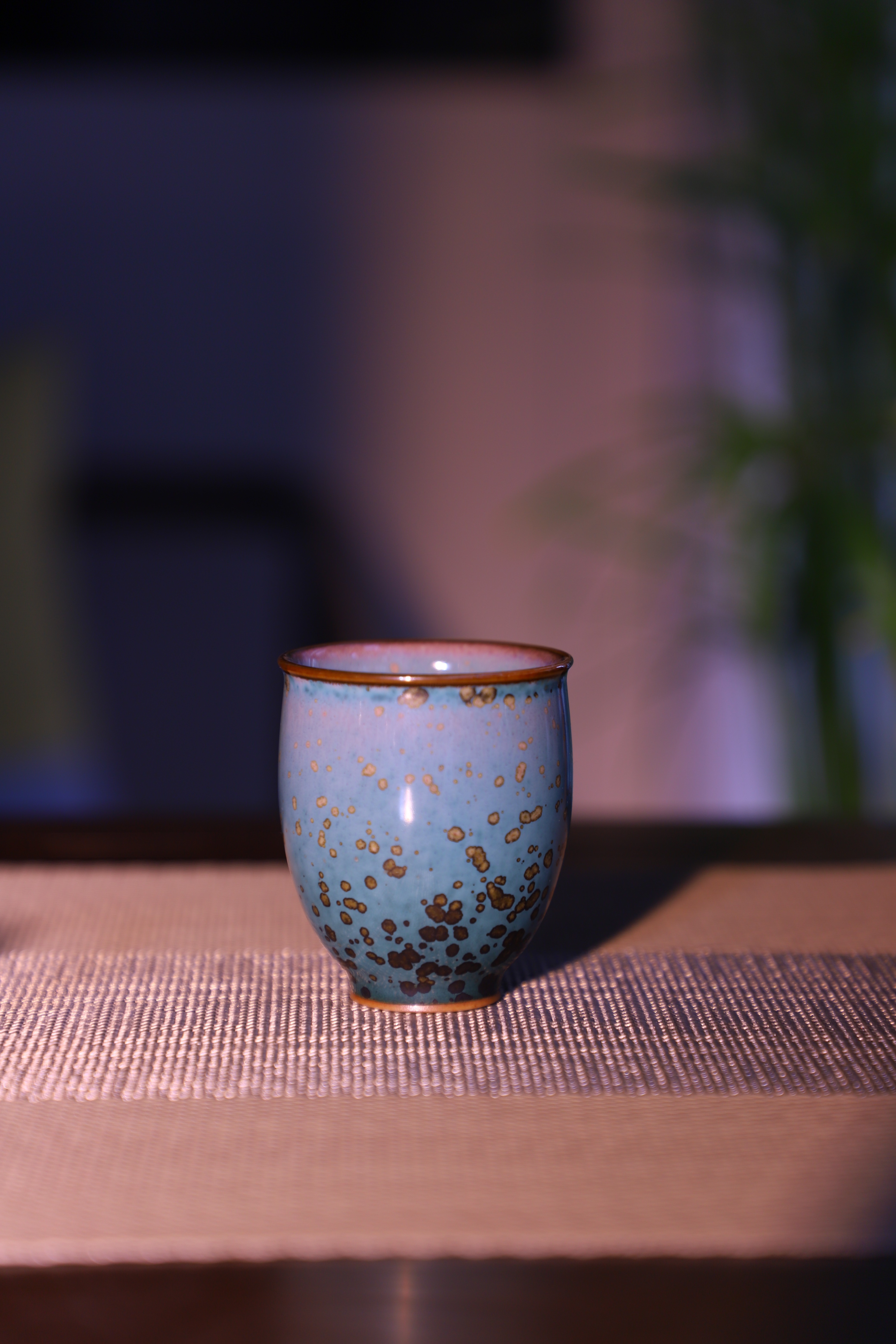 原产地原矿石纯手工钧瓷精品单杯