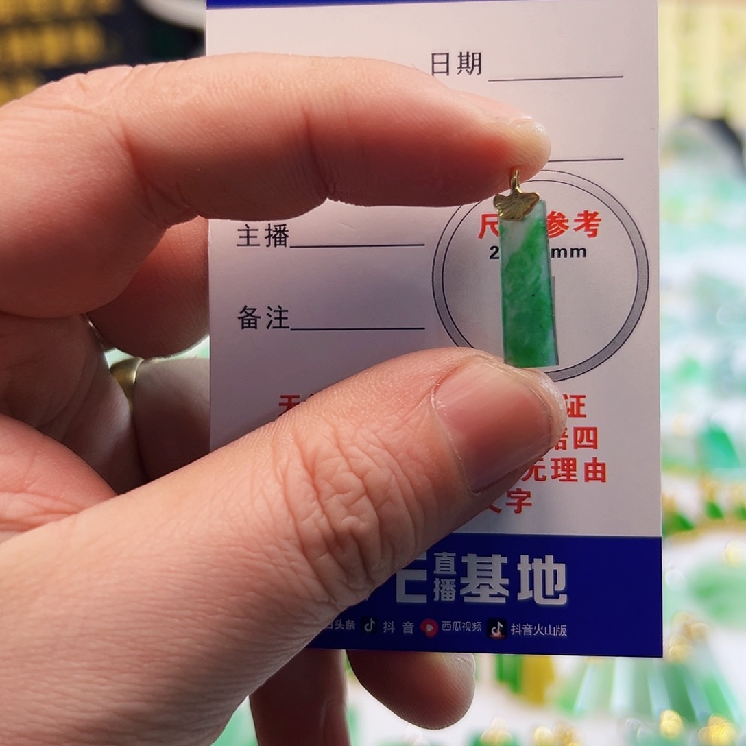 翡翠18K金镶嵌颈饰翡翠