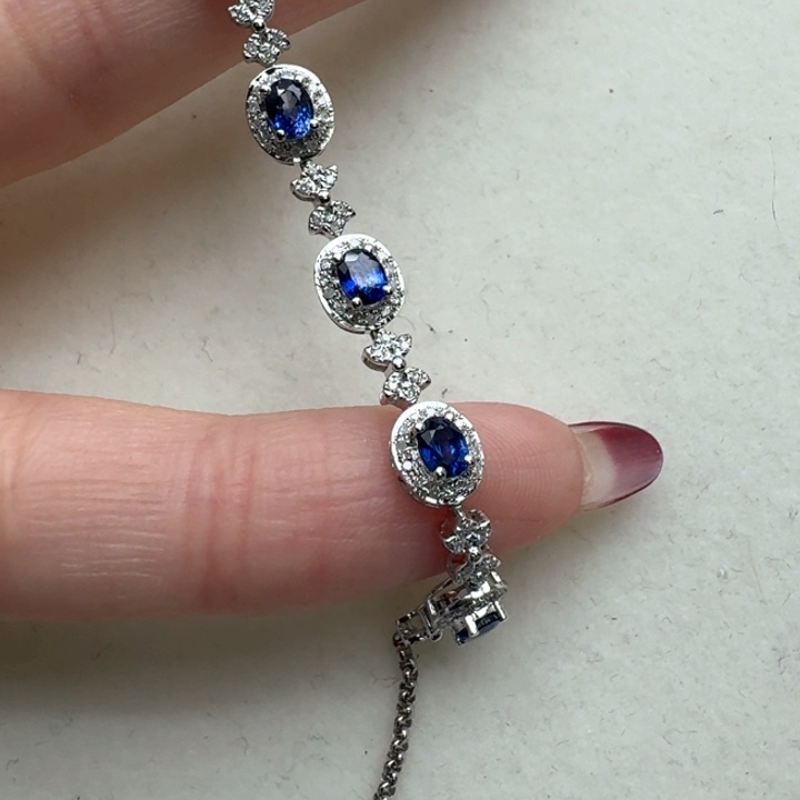 蓝宝石手链未镶嵌