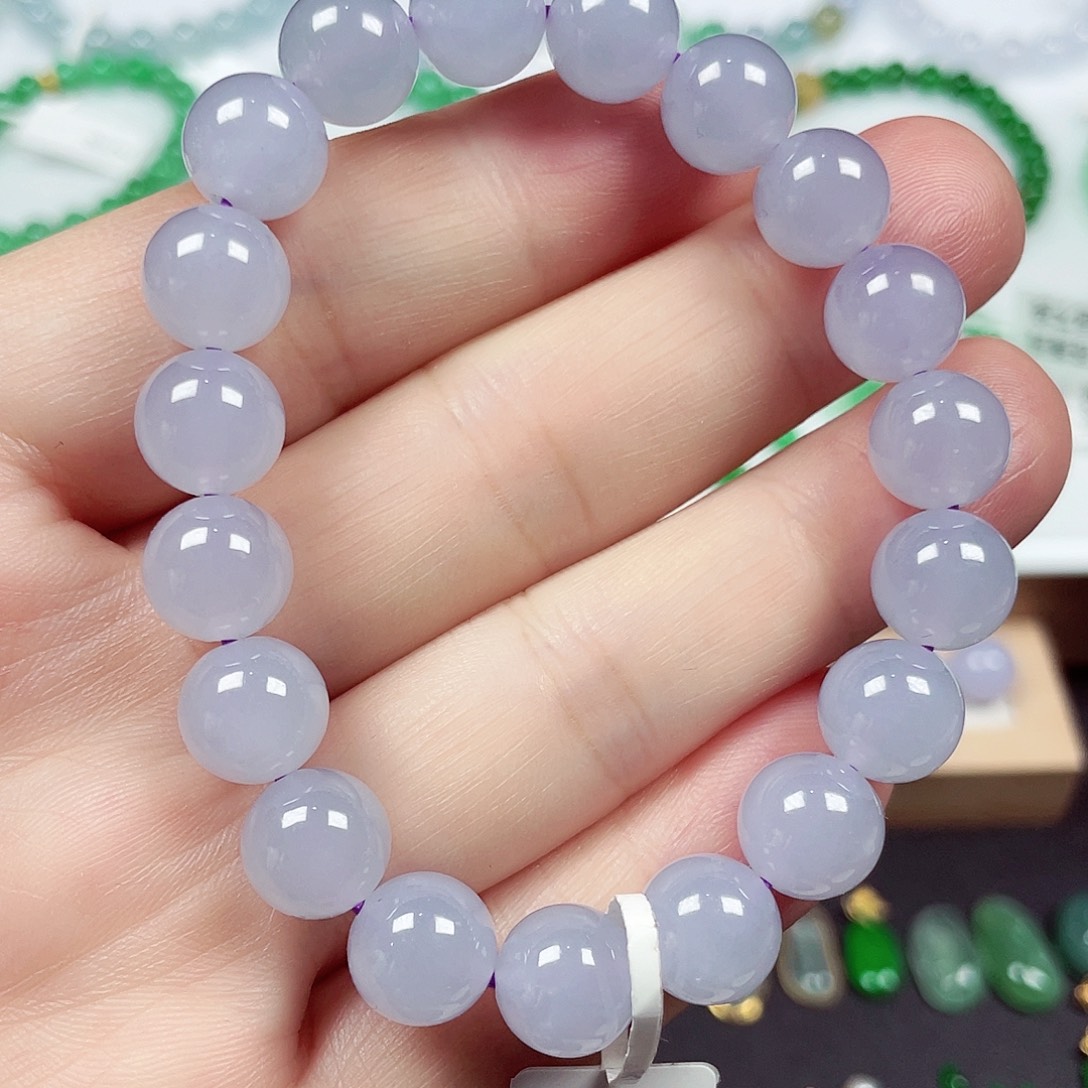 翡翠未镶嵌手链天然缅甸翡翠A卡10