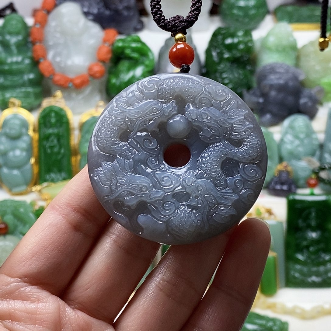 和田玉9龙颈饰 未镶嵌