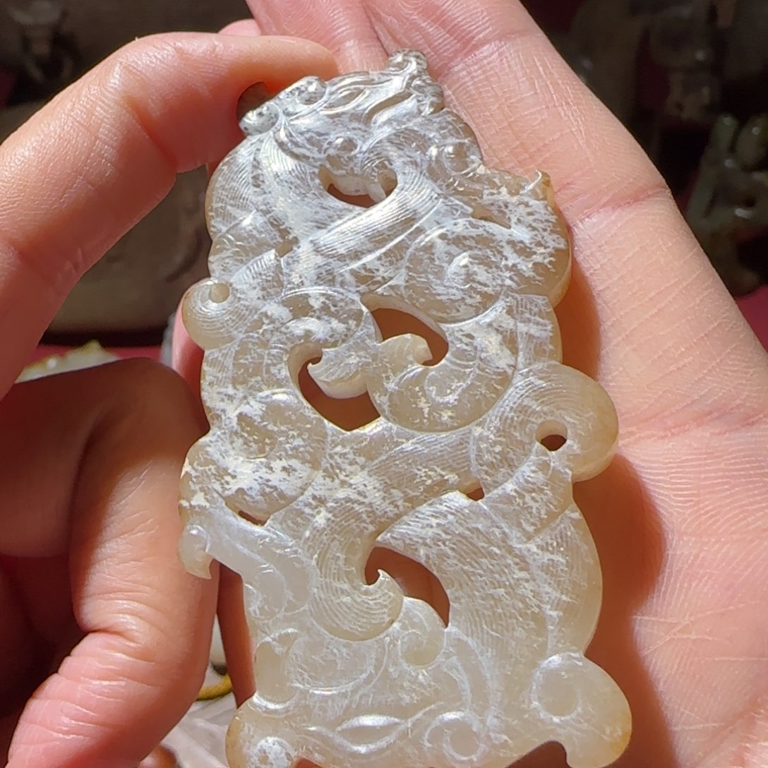 和田玉挂件未镶嵌采**篱