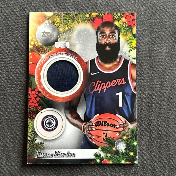 詹姆斯哈登 快船 假日 圣诞节 倒计时日历盒 球衣物料切割