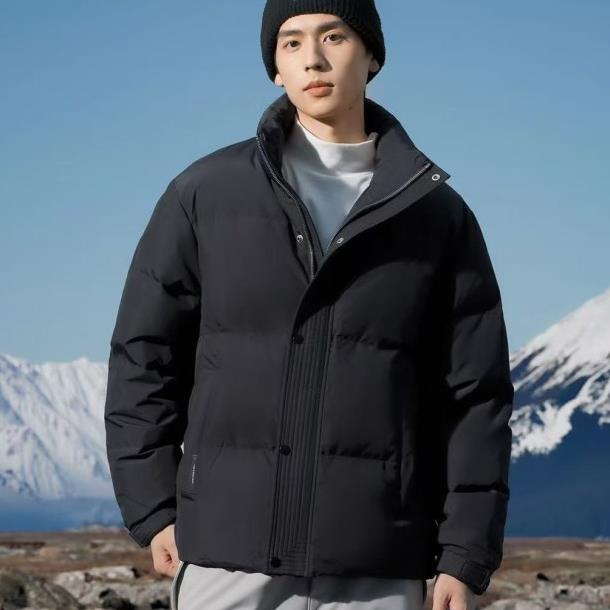 【胡轩推荐】男士休闲时尚超柔‘蛋白’立领短款羽绒服/S100444271101