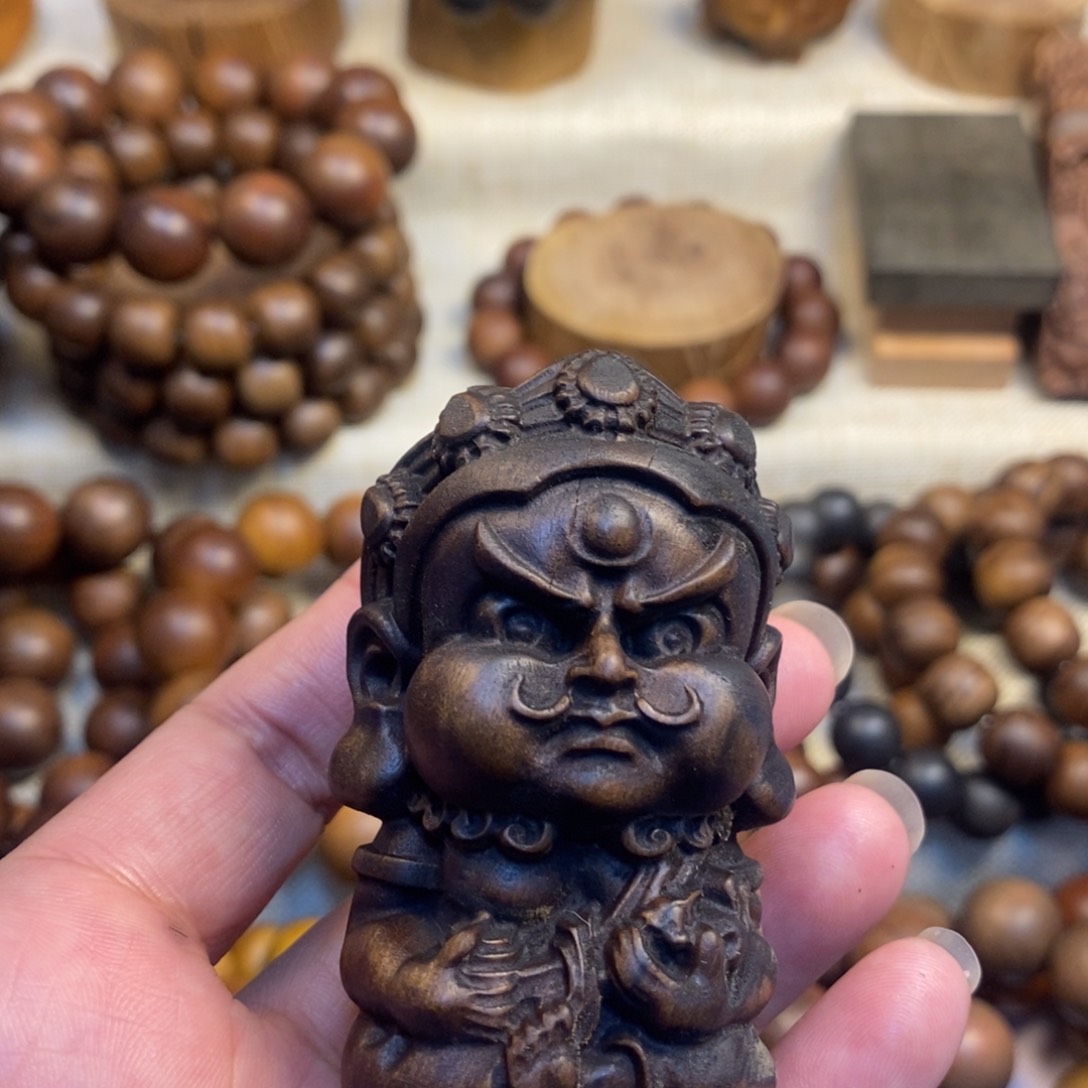 檀香木其他卡**基财神爷焦糖味微瑕疵