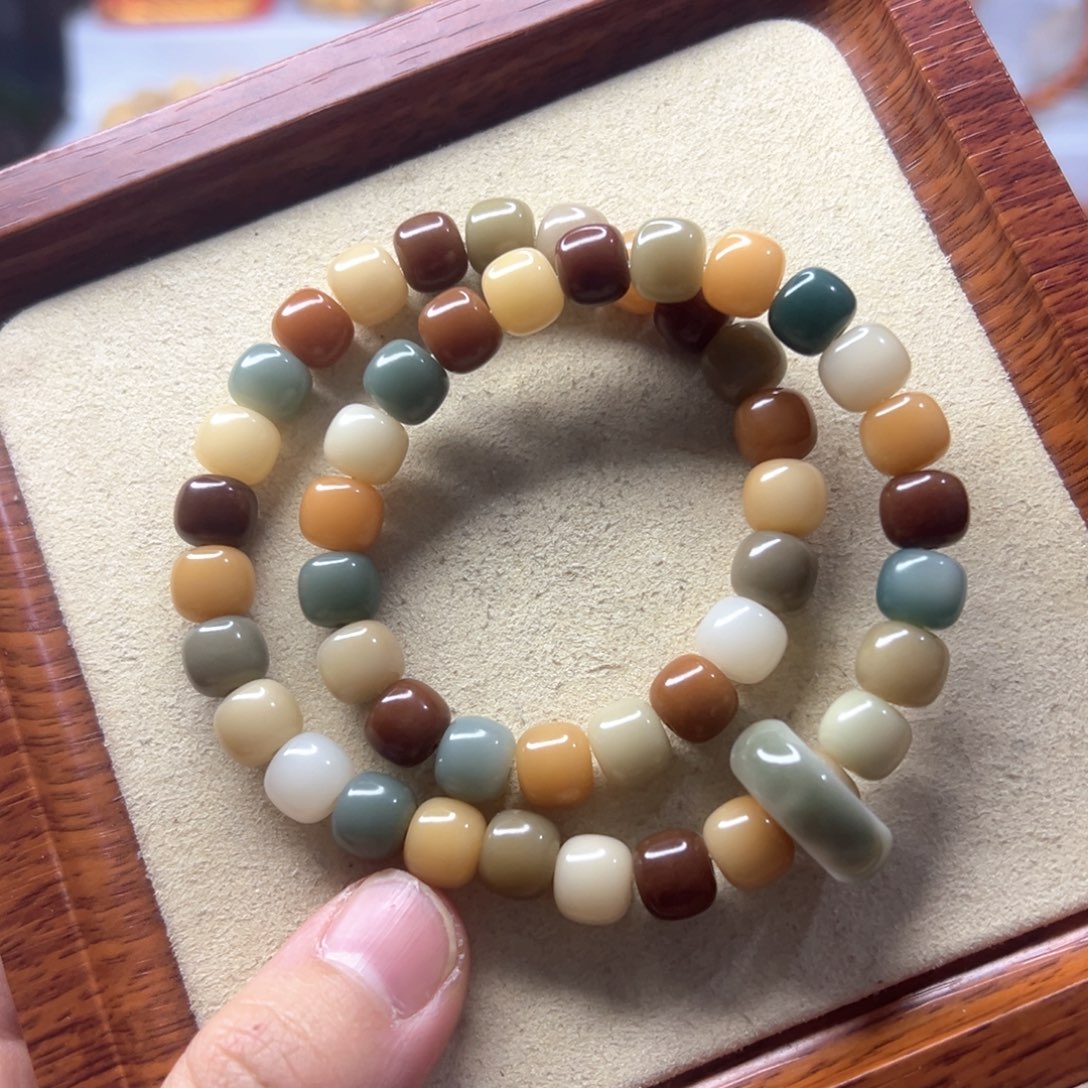 菩提根/象牙果手串思*手持彩豆