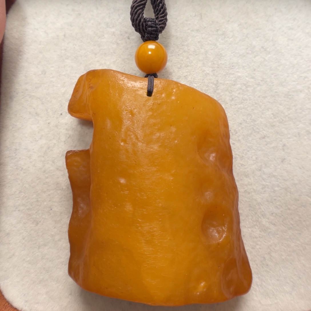 蜜蜡未镶嵌项链吊坠