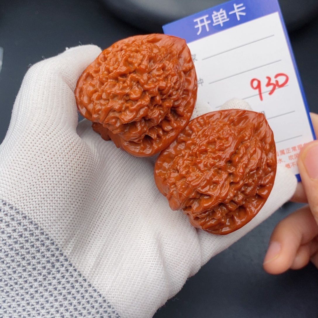 文玩核桃把件46官帽930
