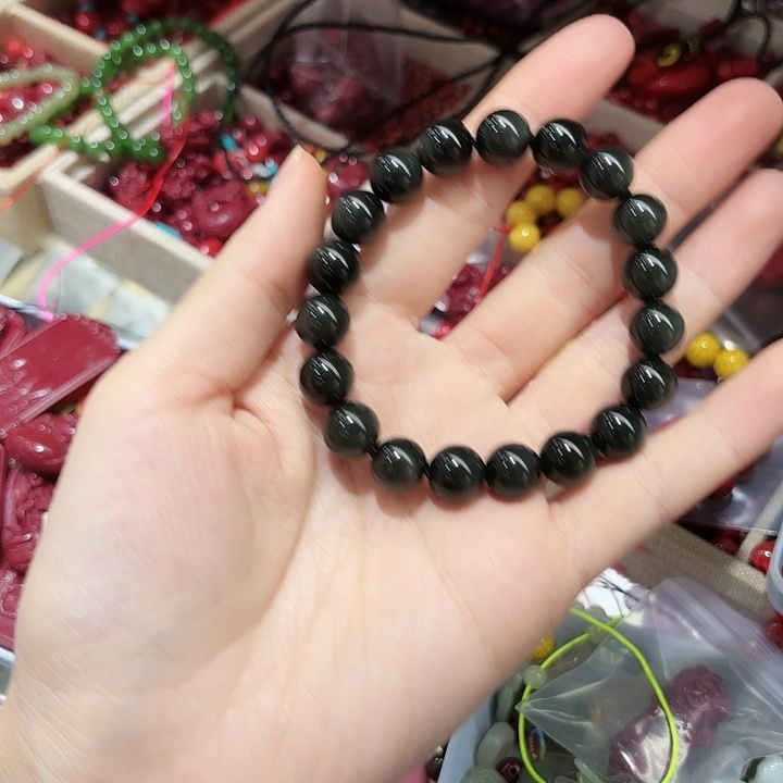 黑曜岩手链未镶嵌