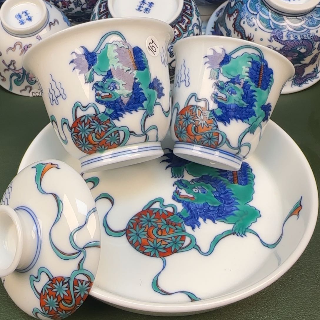 彦祖纯手工手绘茶具