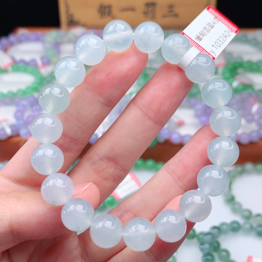 翡翠手链未镶嵌翡翠10mm