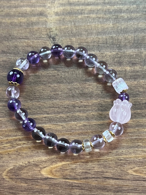 天然紫水晶手串（天然多样性发其一）