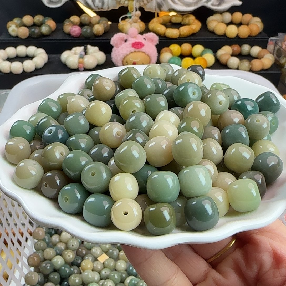 菩提根/象牙果手串卡11/12海盐蓝桶100卡牌➕100备珠