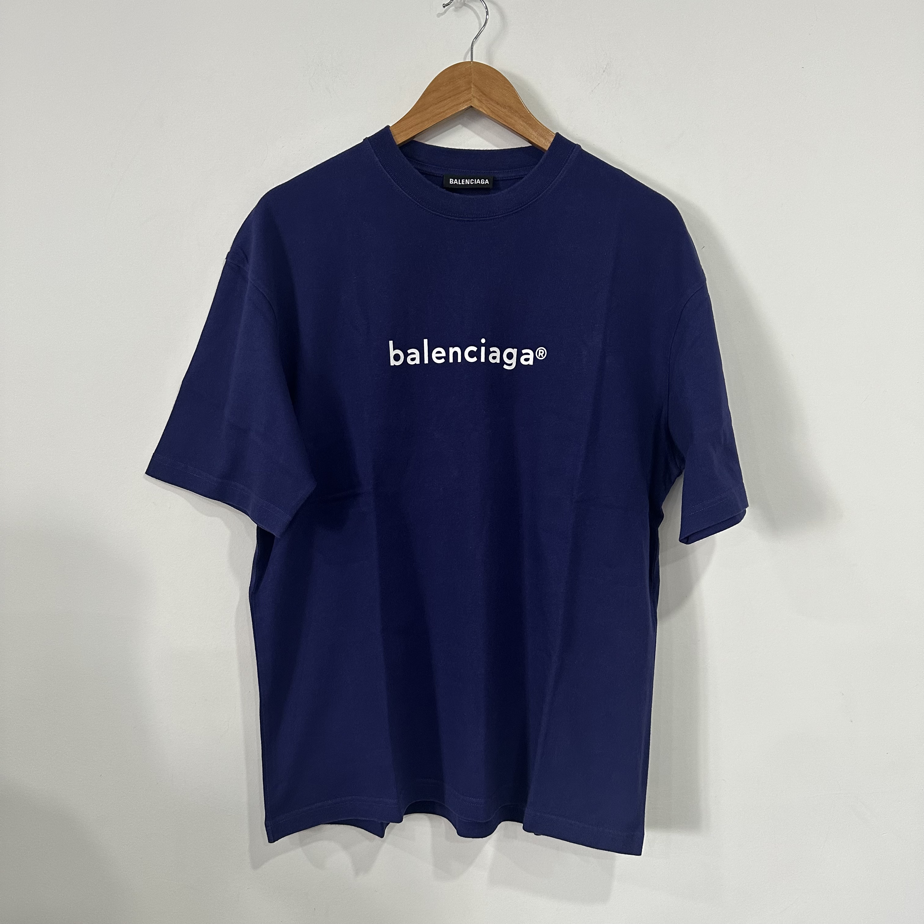 未使用 Balenciaga/巴黎世家 蓝色邮箱短袖 全新 S