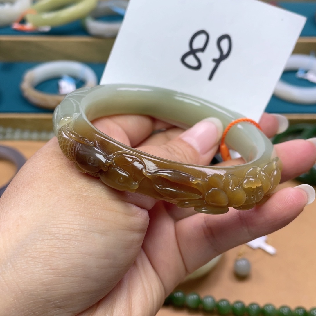 未镶嵌手镯和田玉圈口61