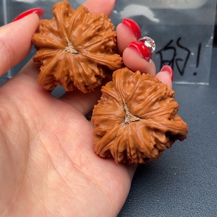 修***者文玩核桃吊坠白狮子