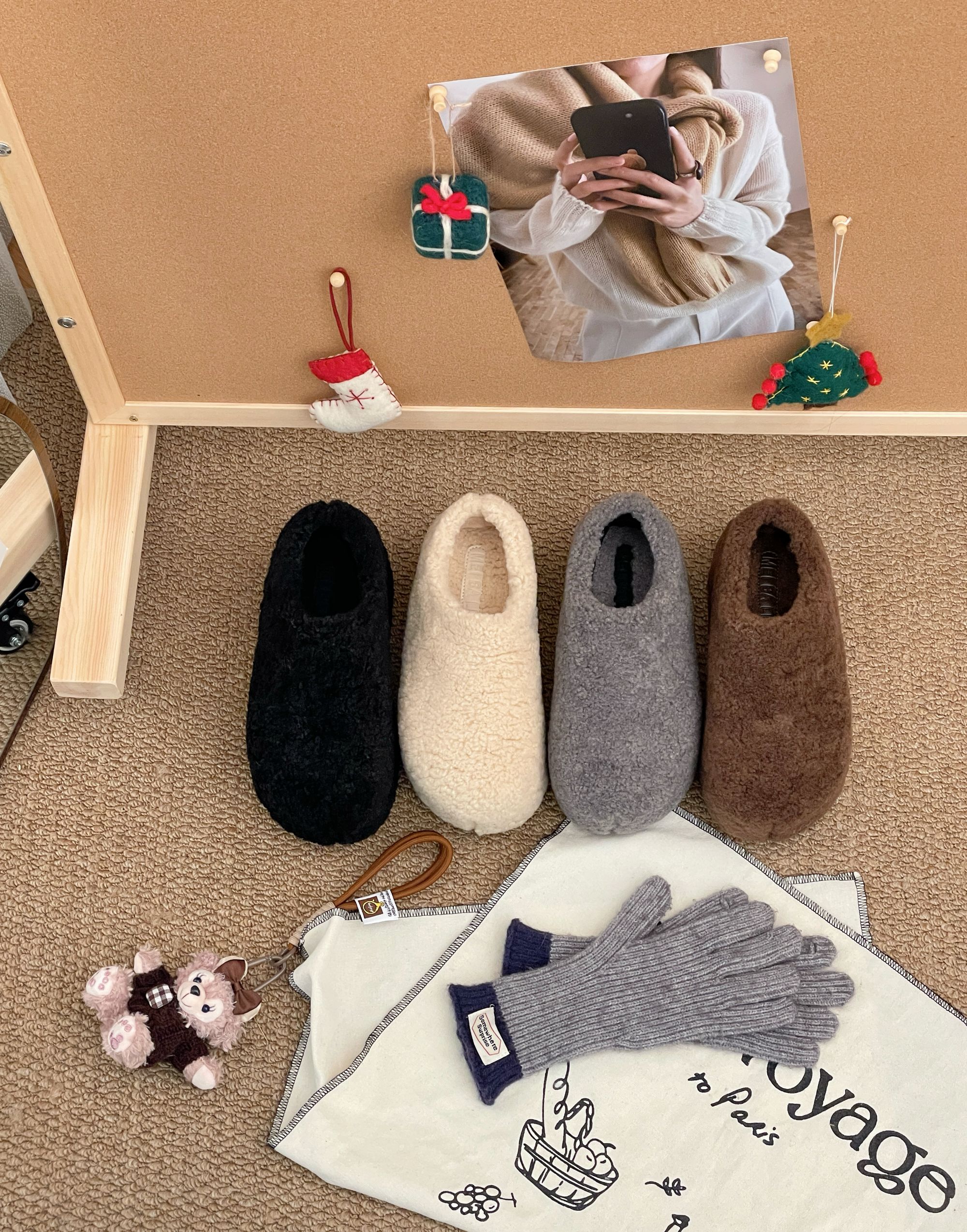 断码清仓~靠抢啊！8182-2包头拖纯色学院风雪地靴秋冬棉鞋休闲风