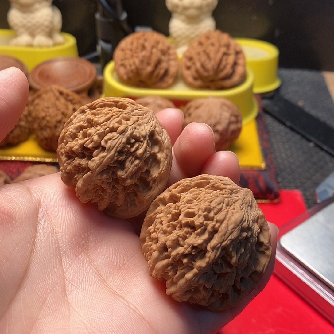 文玩核桃把件43尺全品满天星