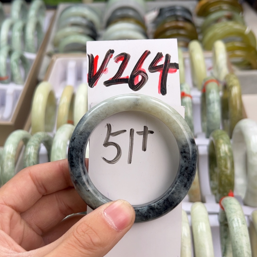 岫玉手镯未镶嵌天然岫玉微瑕