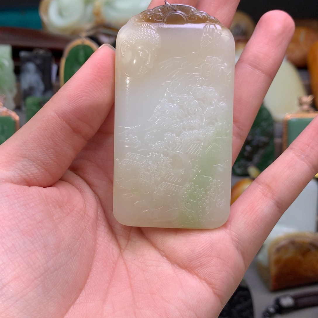 和田玉吊坠未镶嵌