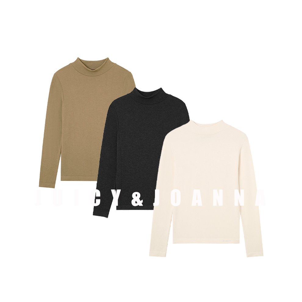 JUICY&JOANNA/橘子樱桃半高领打底衫 