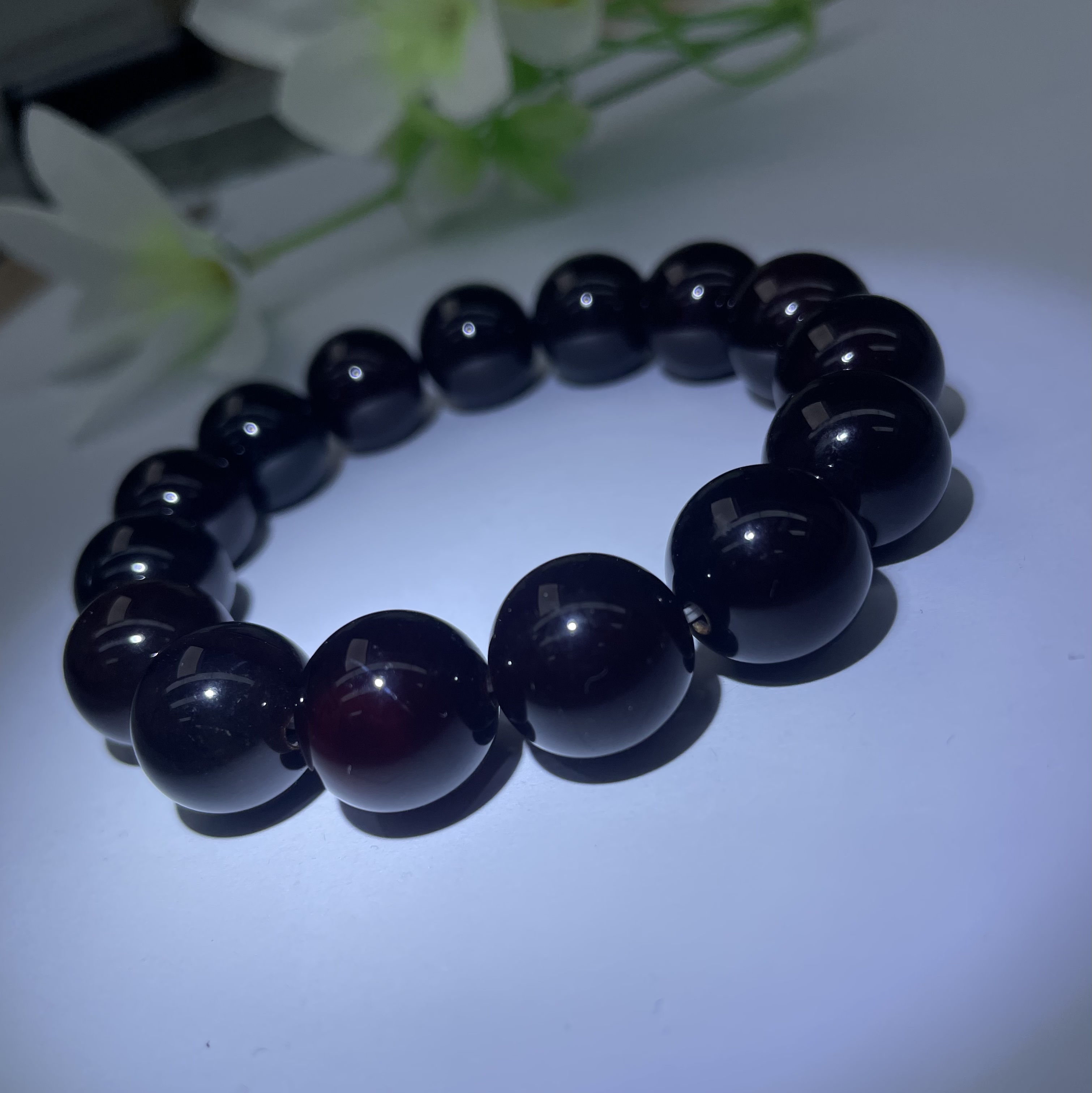 血胆金莲鱼眼手串卡14MM多样性发一件