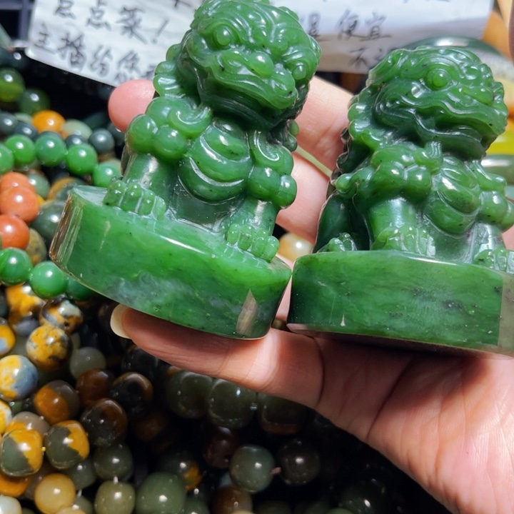 和田玉（碧玉）手链未镶嵌