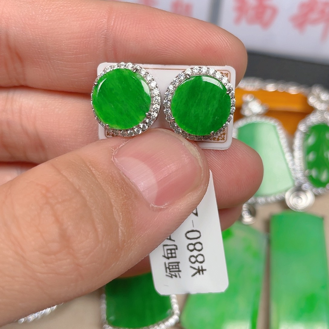 【闪购商品】翡翠吊坠(不含链)银S925镶嵌