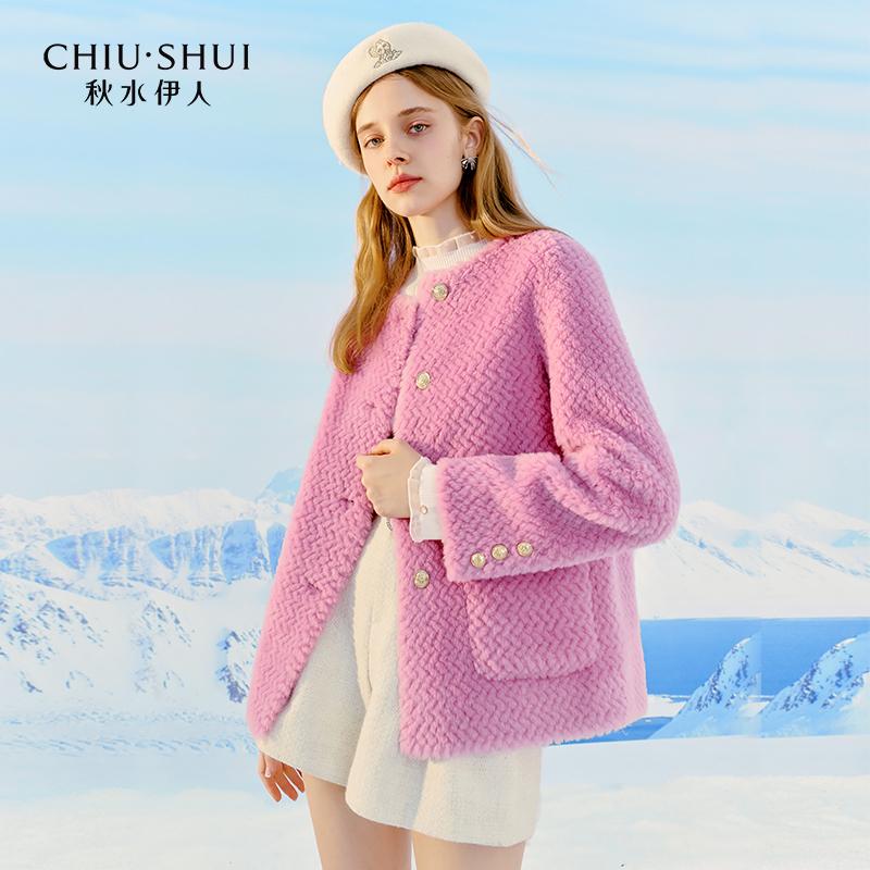 人造皮草 【小余专属】秋水伊人上衣冬季新款女装外套623410Q160