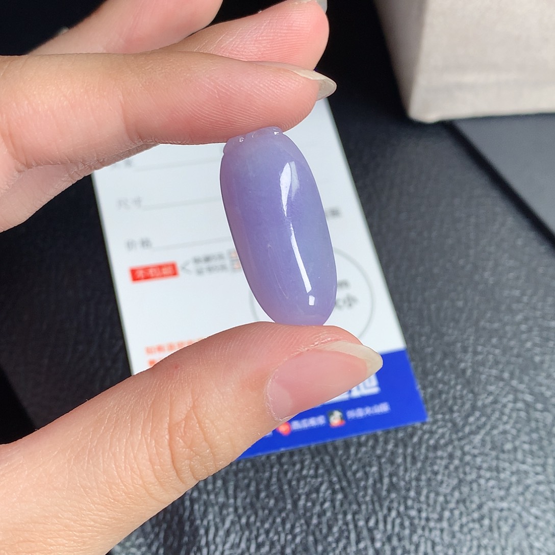 翡翠裸石缅甸天然A货翡翠紫福瓜