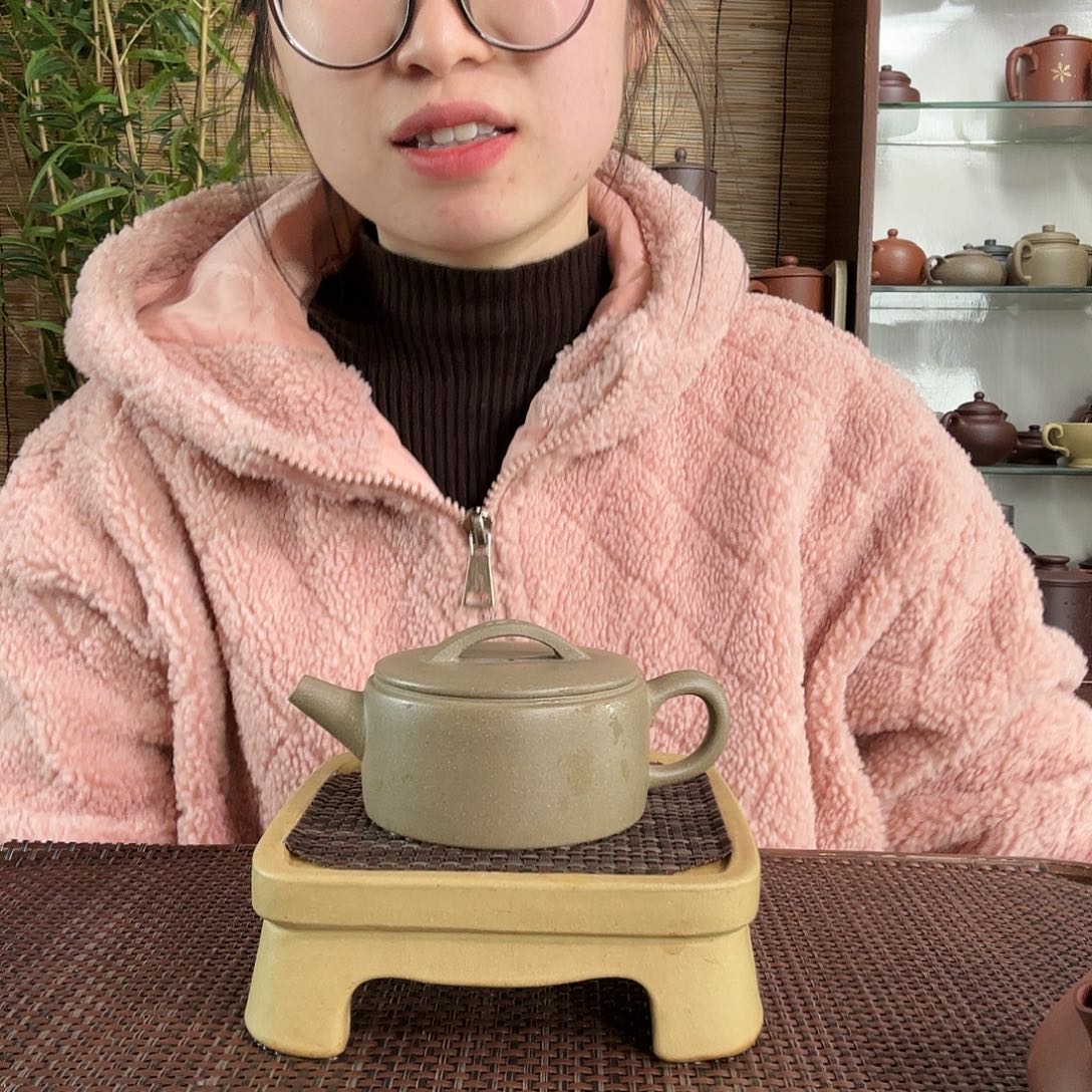 紫砂茶杯青段正品汉瓦壶160CC左右