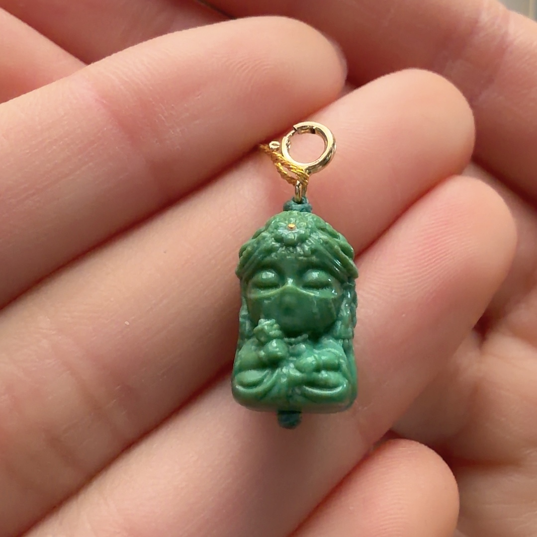 绿松石未镶嵌颈饰