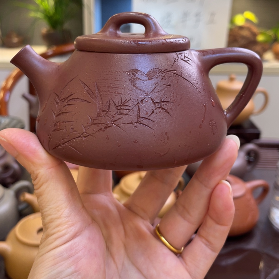 茶壶紫砂宜兴紫砂料原矿紫砂龙血砂