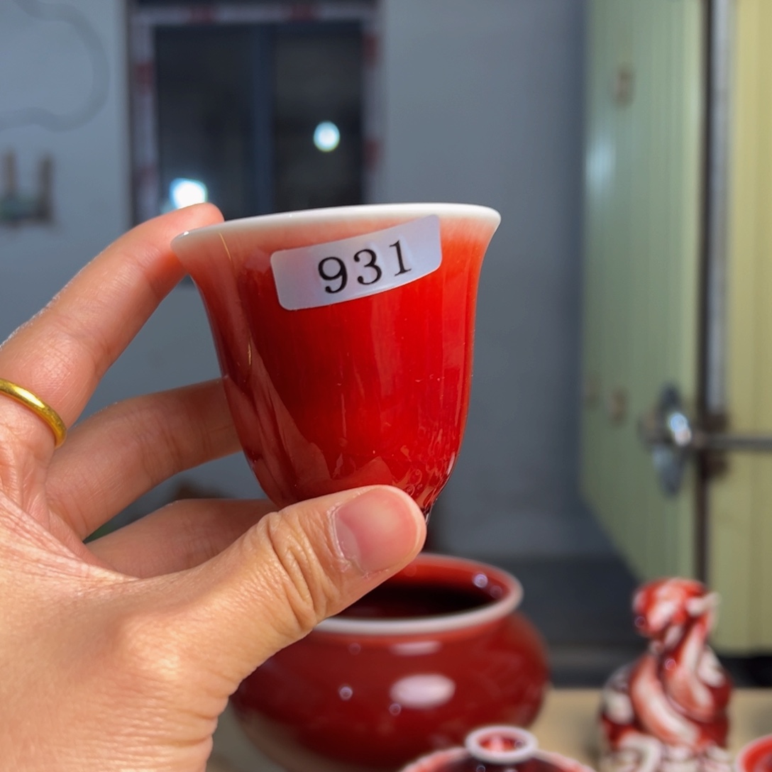 陶景德镇陶瓷郎红微瑕