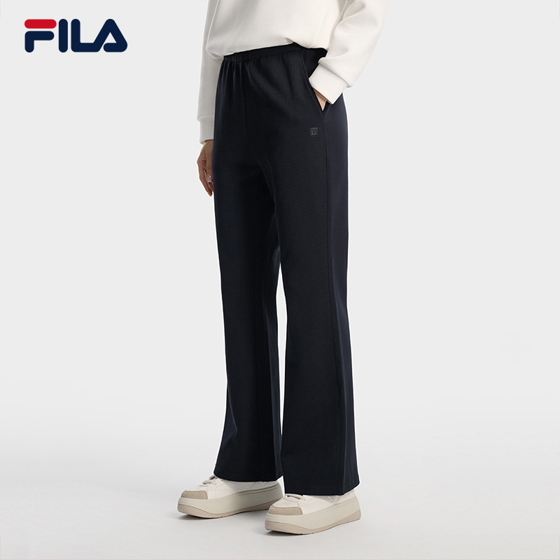 Fila/斐乐女士运动休闲简约百搭针织长裤F11W618610F