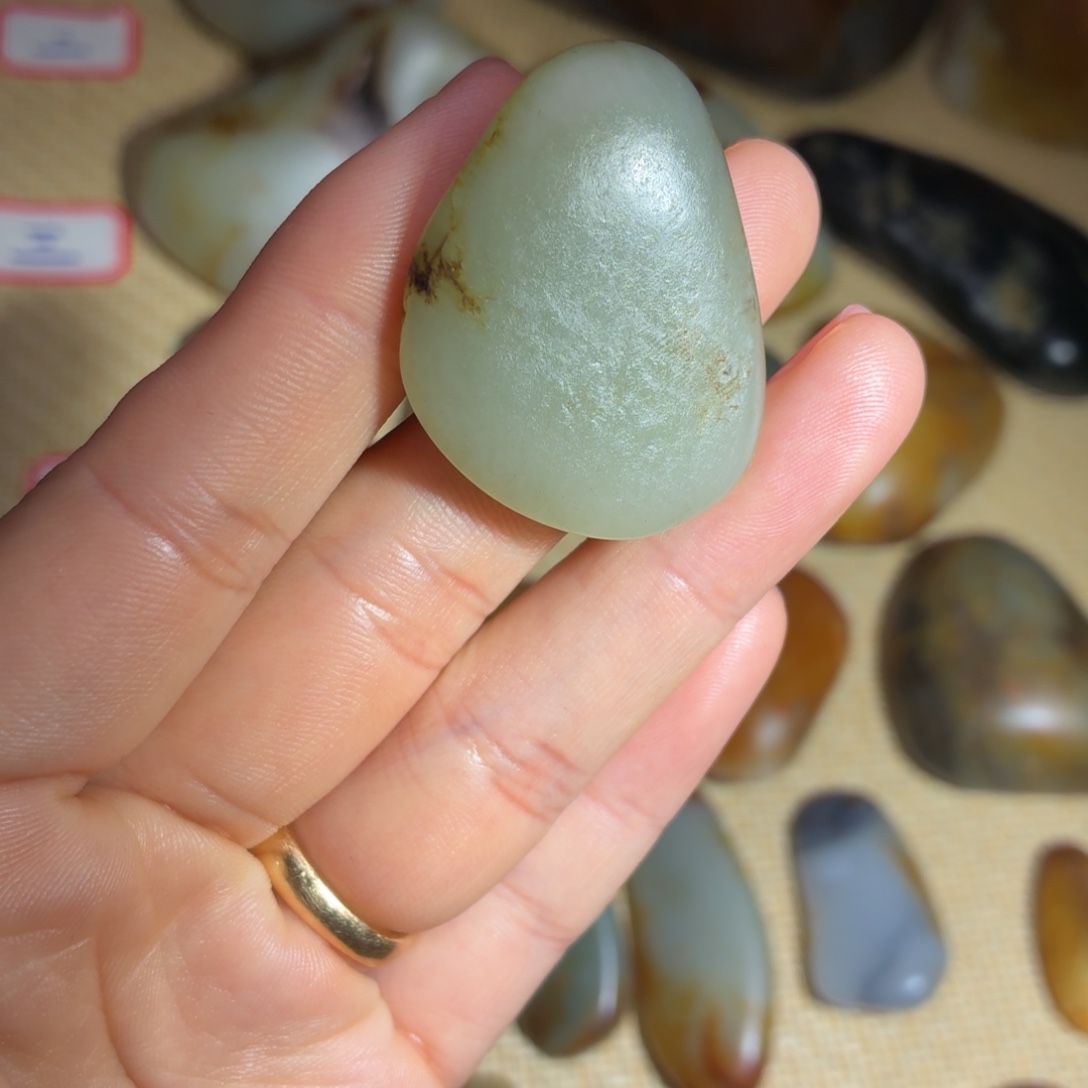 和田玉未镶嵌挂件21g