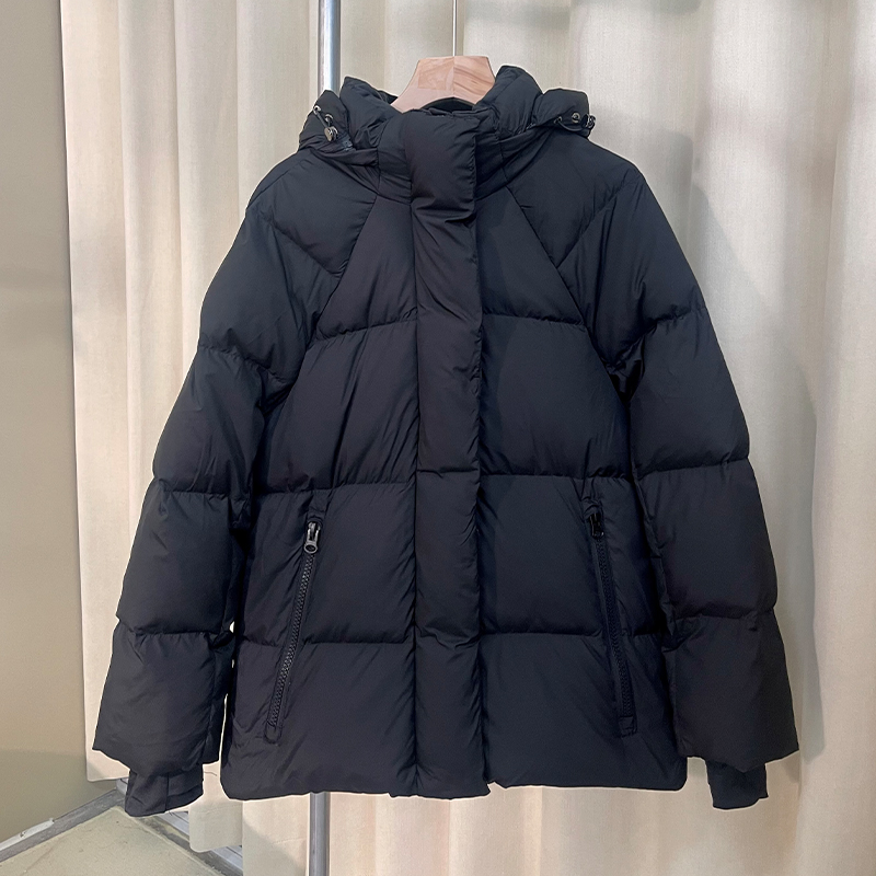 90白鸭绒短款羽绒服女士A074