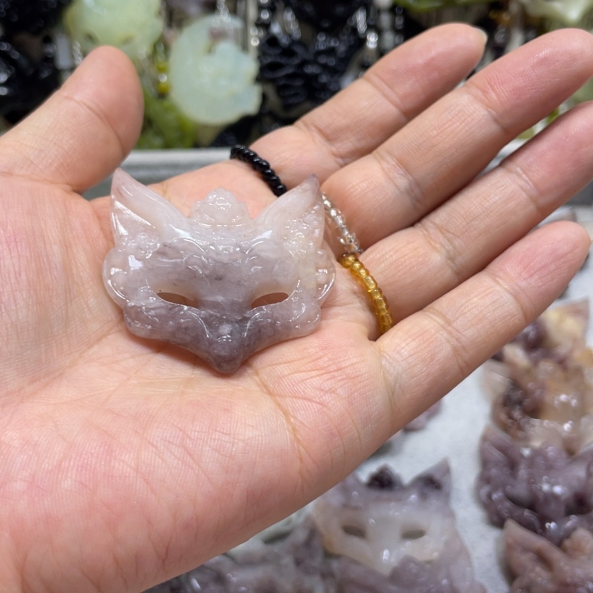 【闪购商品】岫玉颈饰未镶嵌恋**软74吊坠