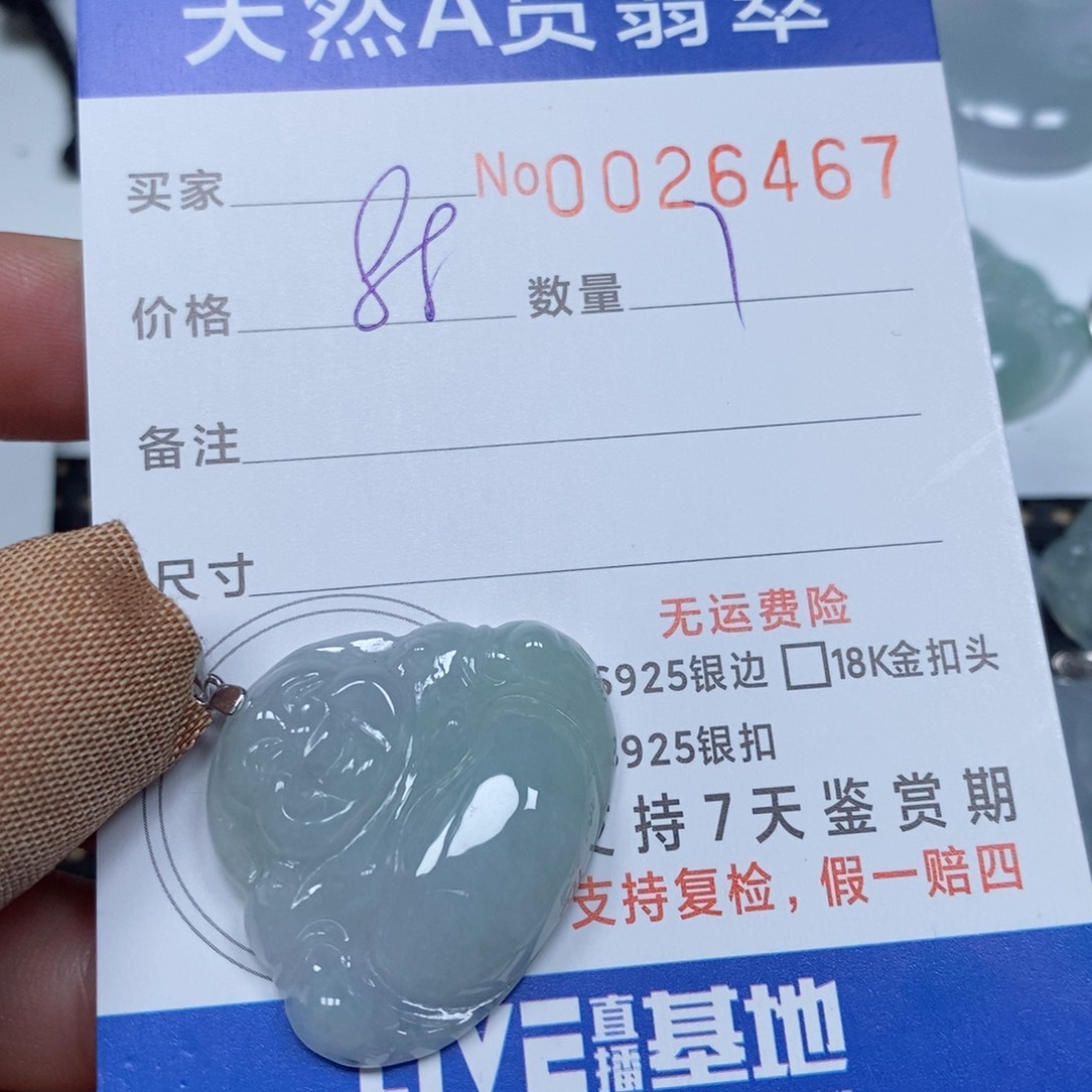 翡翠颈饰未镶嵌天然缅甸翡翠