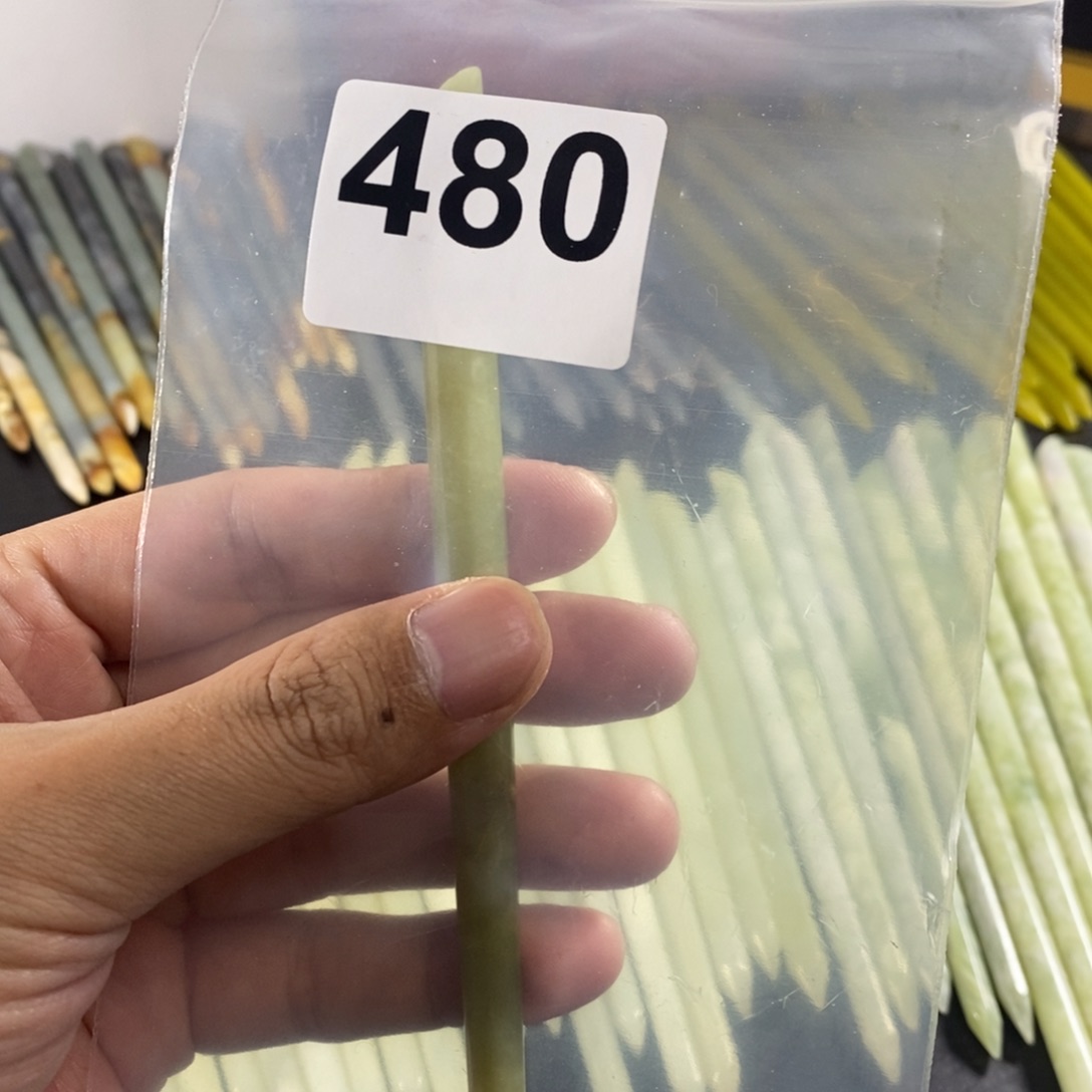 未镶嵌蛇纹石玉发簪