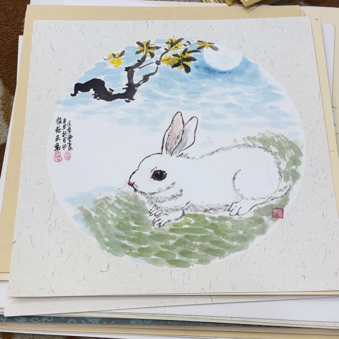 国画33-33卡纸作品艺